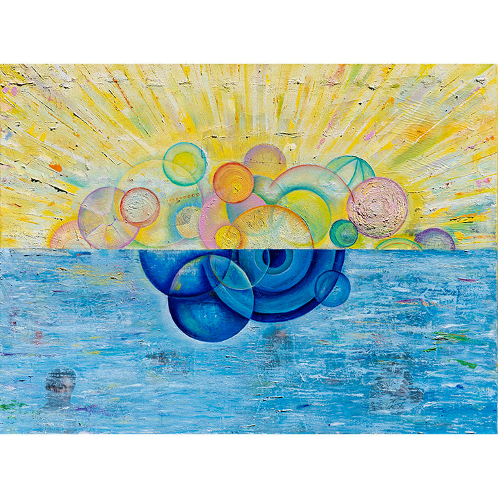 Horizon by Annette Back - 40x30-Original Oil on Canvas-annettebackart