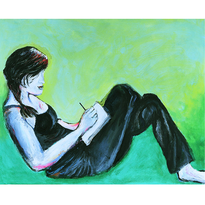 Immersed by Annette Back Fine Art - 20x16-Acrylics on Canvas-annettebackart