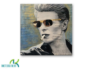 Bowie Sees You-Acrylics/Mixed Media on Canvas-annettebackart