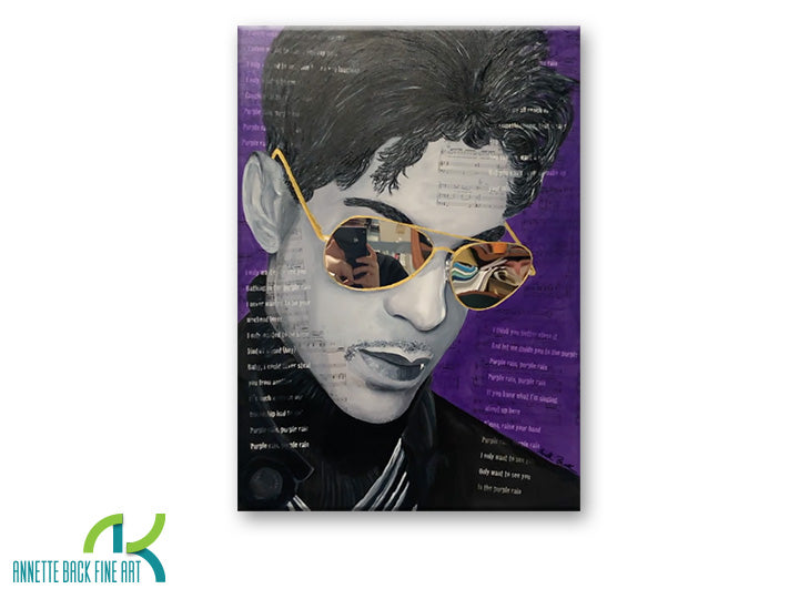 Prince Sees You-Acrylics/Mixed Media on Canvas-annettebackart