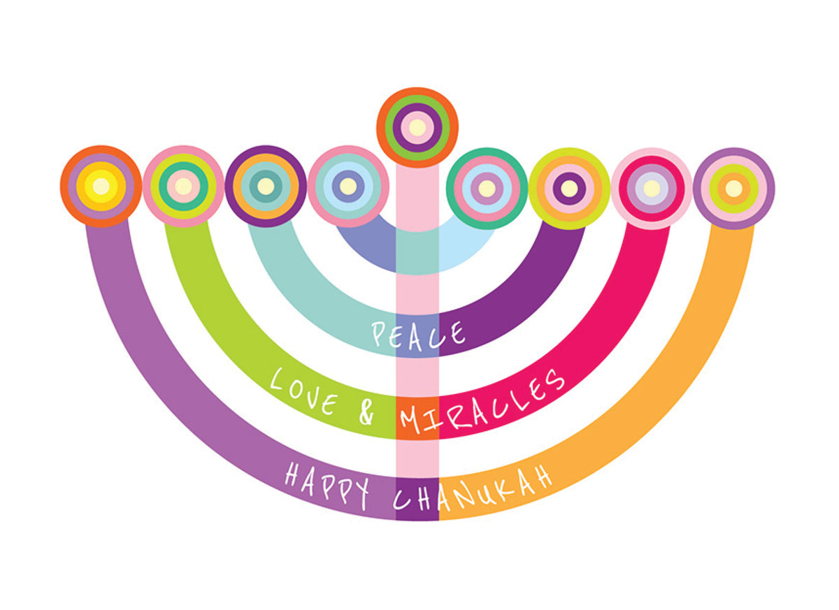 Printed Chanukah Note Card