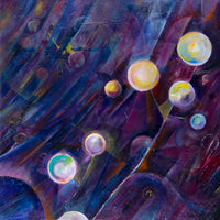 Space by Annette Back - 24x24-Original Oil on Canvas-annettebackart