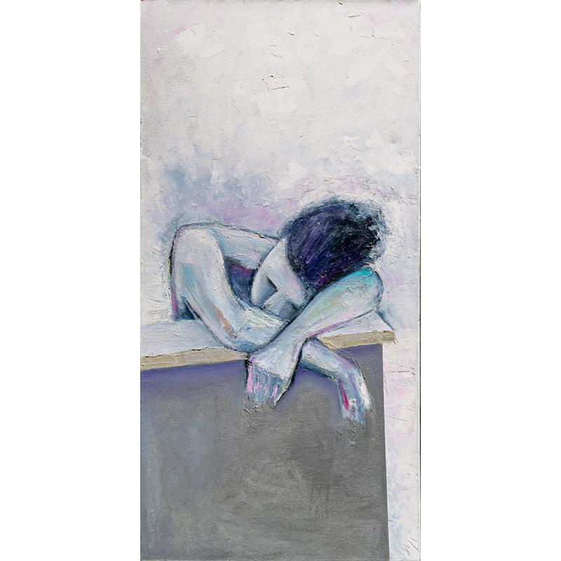 Stillness by Annette Back - 20x40-Original Oil on Canvas-annettebackart