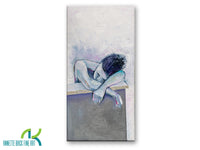 Stillness by Annette Back - 20x40-Original Oil on Canvas-annettebackart