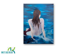 By The Water Annette Back - 30x40-Original Oil on Canvas-annettebackart