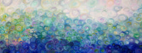 The Wave by Annette Back- 44x16-Original Oil on Canvas-annettebackart