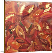 Leaves - Limited Edition/ Hand Embellished/ Gallery Wrap-Canvas Print-annettebackart