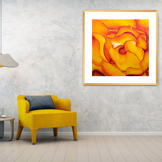 Fire & Rose - Framed Print-Framed Print-annettebackart