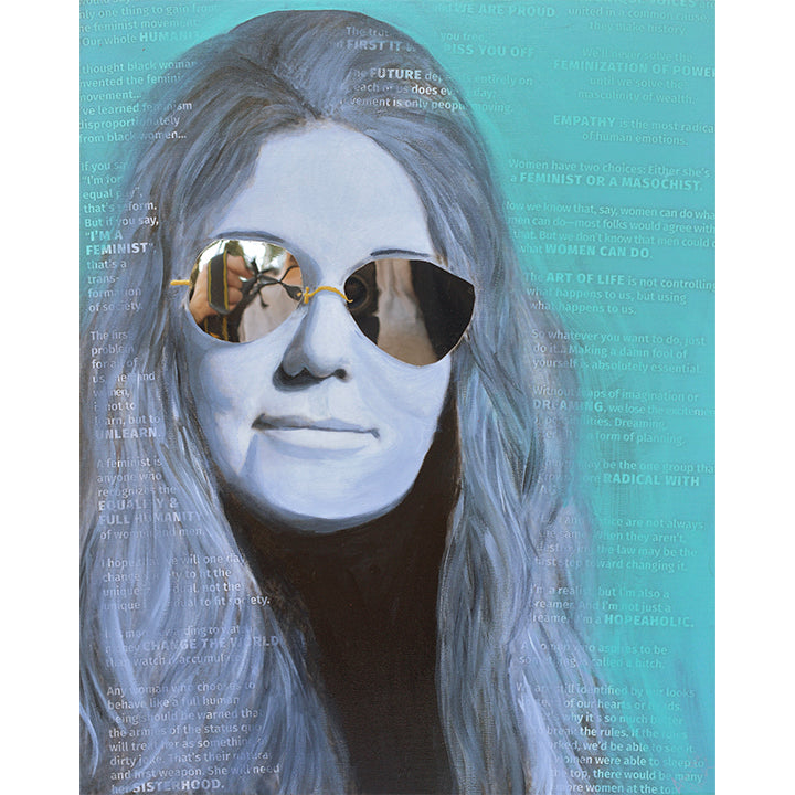 Gloria Sees You-Acrylics/Mixed Media on Canvas-annettebackart