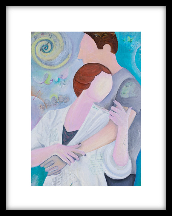 Hold Me - Valentines Special/Fine Art Paper Print - Frame Optional-Art Print-annettebackart