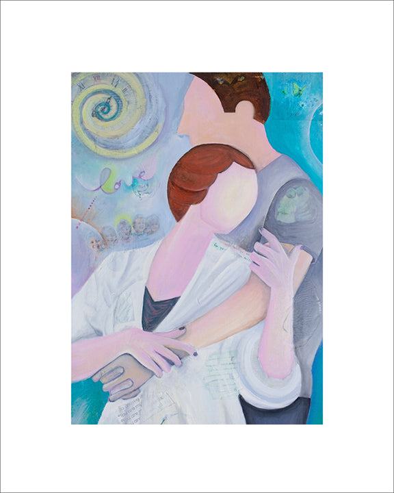 Hold Me - Valentines Special/Fine Art Paper Print - Frame Optional-Art Print-annettebackart