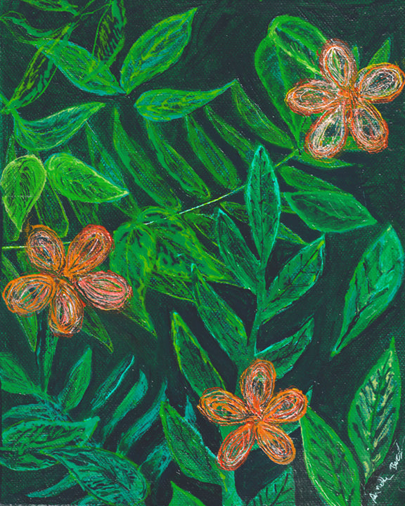 In Bloom - Limited Edition/ Hand Embellished/ Gallery Wrap-Canvas Wraps-annettebackart