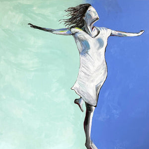 I'm Free by Annette Back Fine Art - 30x30-Acrylics on Canvas-annettebackart
