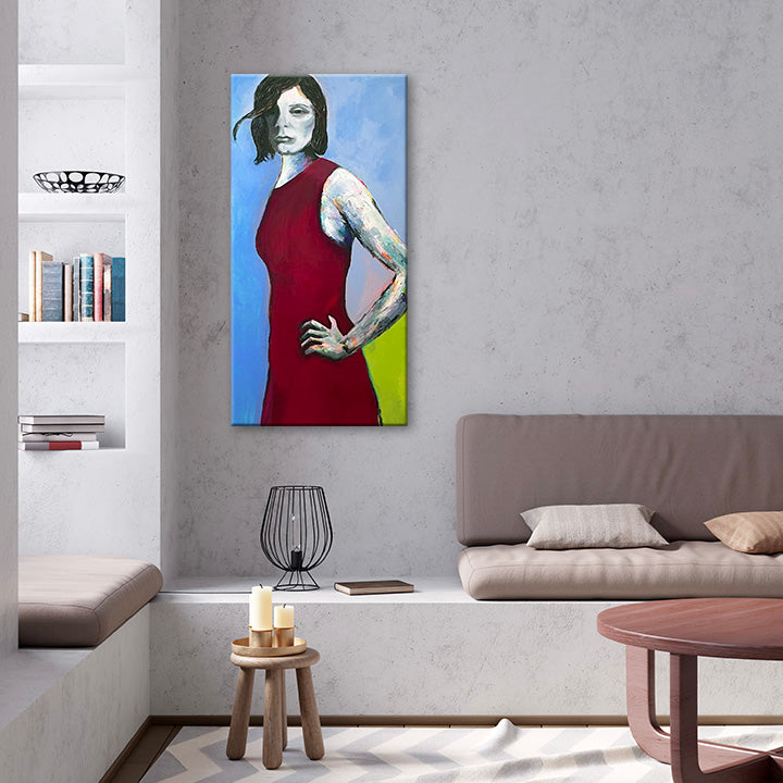 Determined by Annette Back Fine Art - 20x40-Acrylics on Canvas-annettebackart
