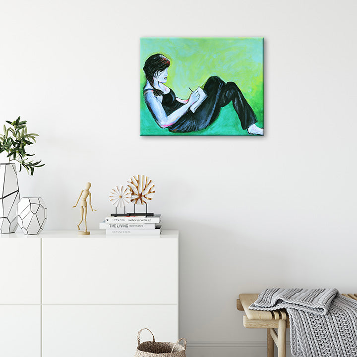 Immersed by Annette Back Fine Art - 20x16-Acrylics on Canvas-annettebackart