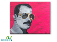 Freddie Sees You-Acrylics/Mixed Media on Canvas-annettebackart